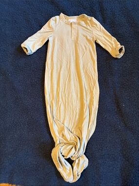 Mebie baby Long Sleeve Knotted Sleep Gown for Kids - Olive